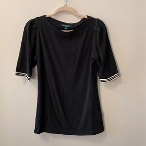 Lauren Ralph Lauren Puff Sleeve Tee sz. L